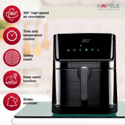 Hafele Noil Digital Air Fryer | 6.3 L Capacity | 1700W  | Black