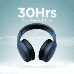 boAt Rockerz 460 Bluetooth Headset | 30 Hours Playback | Beast Mode ENx Technology | Bold Blue