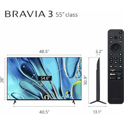 Sony Bravia 3 4K Ultra HD Smart LED Google TV | 139 cm (55 Inch) | K 55S30