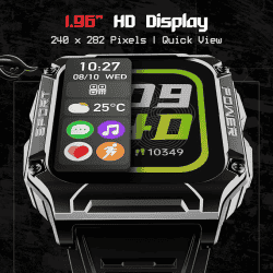 boAt Wave Armour 2 BT Calling Smart Watch  | Active Black