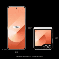 Samsung Galaxy Z Flip6 5G AI | 12GB RAM | 256 GB | Peach