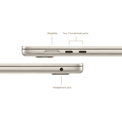 Apple MacBook Air M3  | 16 GB | 512 GB | 15 Inch | Starlight | MXD33HN/A