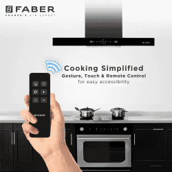 Faber Dazzle | Wall Mounted Chimney | Matte Black | BLDC FL HC BK 90