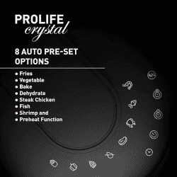 Havells Air Fryer Prolife Crystal | 5 L | Auto Restart | Touch Screen