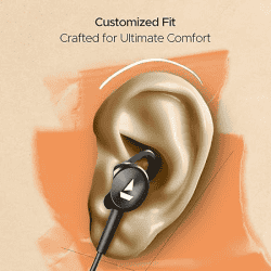 boAt Bassheads Wired Headset  | 122 ANC | Active Noise Cancellation | Type-c Interface | 13mm Drivers | Black