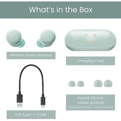 Sony Wf-C500 | Earbuds | 20Hrs |  Green