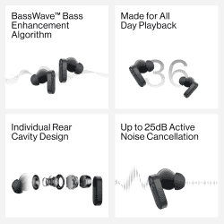 OnePlus Nord Buds 2 | 25dB ANC | 12.4 mm | Dynamic Titanium Drivers | Lightening White