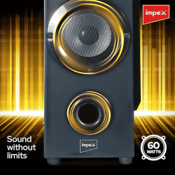 Impex Thunder T9 Tower speaker | 60 W | Remote Control | ‎Black