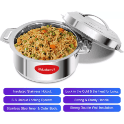 BlueBerry Hotpot Thermoware Casserole | 3500 ml | Stainless Steel