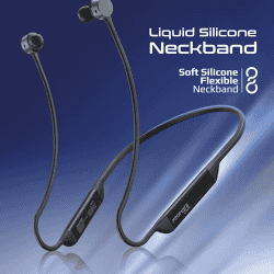 Promate Civil  Wireless Neckband Earphones |  Button Controls for Bluetooth | Hall Switch Sensor | Black