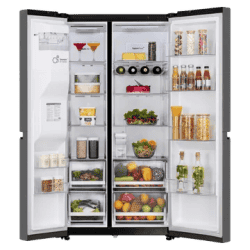 LG Side by Side Refrigerator | 630 L | 3 Star | Matt Black | GL-L257CMC3.DMCZEBN