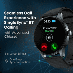 Fastrack Jupiter R1 | 1.38 Round HD Display | SingleSync BT Calling | Advanced Chipset Smartwatch Strap | Free Size | Blue