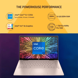 HP Pavilion x360 | Intel Core i5 13th Gen 1335U | 16 GB |1TB SSD | 14 Inch | Pale Rose Gold | 14-ek1009TU