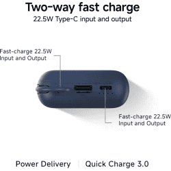 Xiaomi Pocket Power Bank | 10000mAh | 22.5W | Blue | P15ZM