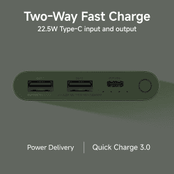 Xiaomi Power Bank 4i | 10000mAh | 22.5W Fast Charge |  Olive Green