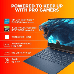 HP Victus Gaming Laptop | Intel Core i5 | 12450H | 4GB RTX 3050 | 16 GB | 512 GB | Performance Blue | 15 FA0333TX