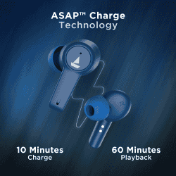 boAt Airdopes 411 ANC Bluetooth Headset | Blue Thunder