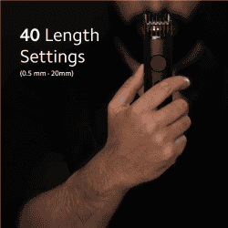Xiaomi Grooming Kit Trimmer |  90 min Runtime 40 Length Settings | Black |  XMGHT2CKITLF