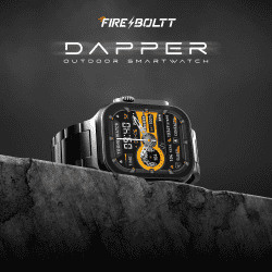 Fire Boltt Dapper | 2.15 inch | IPS Tracking | Bluetooth Calling | Black | BSW189