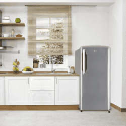 LG Refrigerator | 204 L | Direct Cool Single Door | 5 Star | Shiny Steel | GL-B211HPZZ