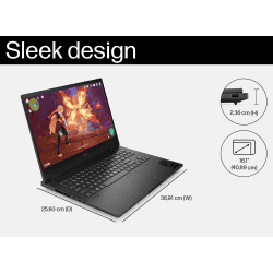 HP Omen Gaming Laptop | Intel Core i7 14th Gen 14650HX processor | 16 GB | 1TB SSD | NVIDIA GeForce RTX 4050 6GB | Shadow Black | 16-wf1095TX
