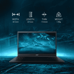 Acer Aspire 5 Gaming Laptop | 13th Gen Intel Core i5 13420H Processor | 16 GB | 512 GB SSD | 4GB NVIDIA GeForce Graphics | Steel Gray | UN.KW1SI.004