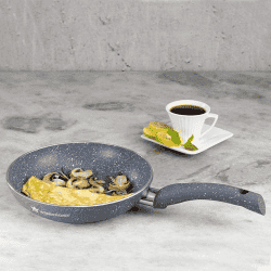 Wonderchef Granite Non-Stick Fry Pan | 26cm | Induction Bottom | Virgin Grade Aluminium | Grey