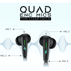 Fire-Boltt Fire Pods Lycan TWS Earbuds | Black | BEP602