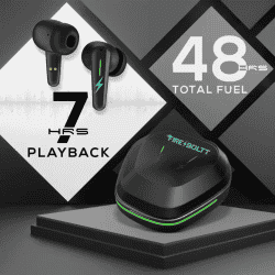 Fire-Boltt Fire Pods Lycan TWS Earbuds | Black | BEP602