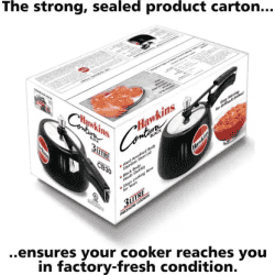 Hawkins Contura Hard Anodised Inner Lid Pressure Cooker | 3 L | Black | CB30