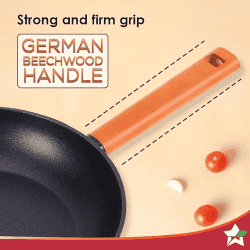 Wonderchef Caesar Forged Virgin Aluminium Fry Pan | 1 L | 20 cm | Black