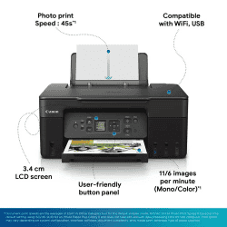 Canon Pixma | G3730 Multi Function Wi-Fi Ink Tank Printer Small Ink Bottles Mobile Cloud Printing | Black
