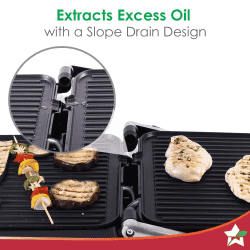Wonderchef Sanjeev Kapoor Tandoor Professional Sandwich Maker | 2000 W | 3 in 1 Appliance | Black And Silver | WC SKT