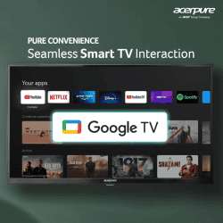 acerpure Aspire TV Smart Google TV by Acer 2024 Series | 80 cm (32 inch) | Dolby Audio | AP32HG41AASPD
