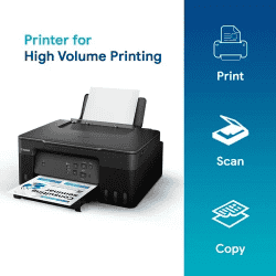 Canon Pixma G2730  | Multi Function Ink Tank Printer Small Ink Bottles  | Dot Count Ink End Sensor | Black