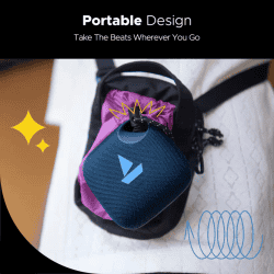boAt Stone 190 Pro Bluetooth Speaker | 5 W | IPX6 Splash Resistance | Tropical Blue