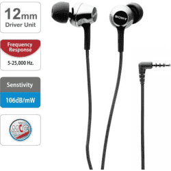 Sony | EX255AP Wired Headset | Wired in the ear | Black