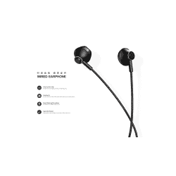 Remax | 711 Earphone Wired Headset Noise Cancelling Fashion in-Ear Earphone | Silver