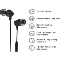 JBL Wired Headset | Black | T50HI