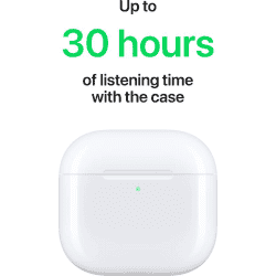 Apple AirPods 4 | Active Noise Cancellation | True Wireless | Bluetooth | White