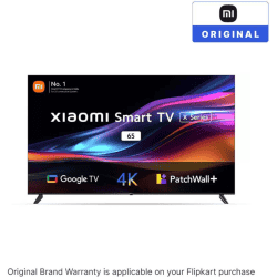 Xiaomi Smart TV X Series Smart Google TV | 165 cm (65 inch) | Ultra HD 4K LED with 4K Dolby Vision | HDR 10 | Dolby Audio | DTS X | DTS Virtual X | Vivid Picture Engine | Black