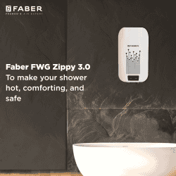 FABER FWG ZIPPY 3.0 Instant Water Geyser | 3 L | White