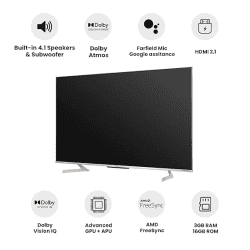 Vu Masterpiece Glo Series 65QMP | 165 cm (65 Inch) | Ultra HD 4K Smart QLED TV