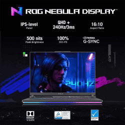 ASUS ROG Strix G16  | Intel Core i9 |  13th Gen | 16GB RAM | 1TB SSD | 16 Inch QHD Display | 8GB RTX 4060 Graphics | Grey | G614JV-N4141WS