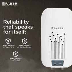 FABER FWG ZIPPY 3.0 Instant Water Geyser | 3 L | White