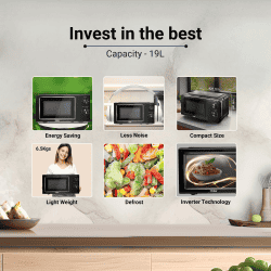 Haier Solo Microwave Oven | 19 L | Black | HIL1901MBPB