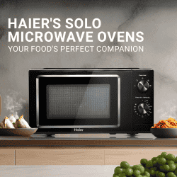 Haier Solo Microwave Oven | 19 L | Black | HIL1901MBPB