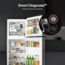 LG Frost Free Double Door 3 Star Convertible Refrigerator | 246 L | with Inverter Compressor | Ebony sheen | GL S262SESX