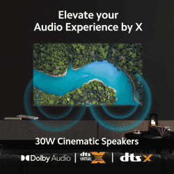 Xiaomi Smart TV X Series Smart Google TV | 165 cm (65 inch) | Ultra HD 4K LED with 4K Dolby Vision | HDR 10 | Dolby Audio | DTS X | DTS Virtual X | Vivid Picture Engine | Black