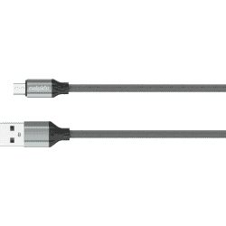 Salpido Micro USB Cable | 2 m | Compatible with All Phones With Micro USB Port | Black | LS 442
